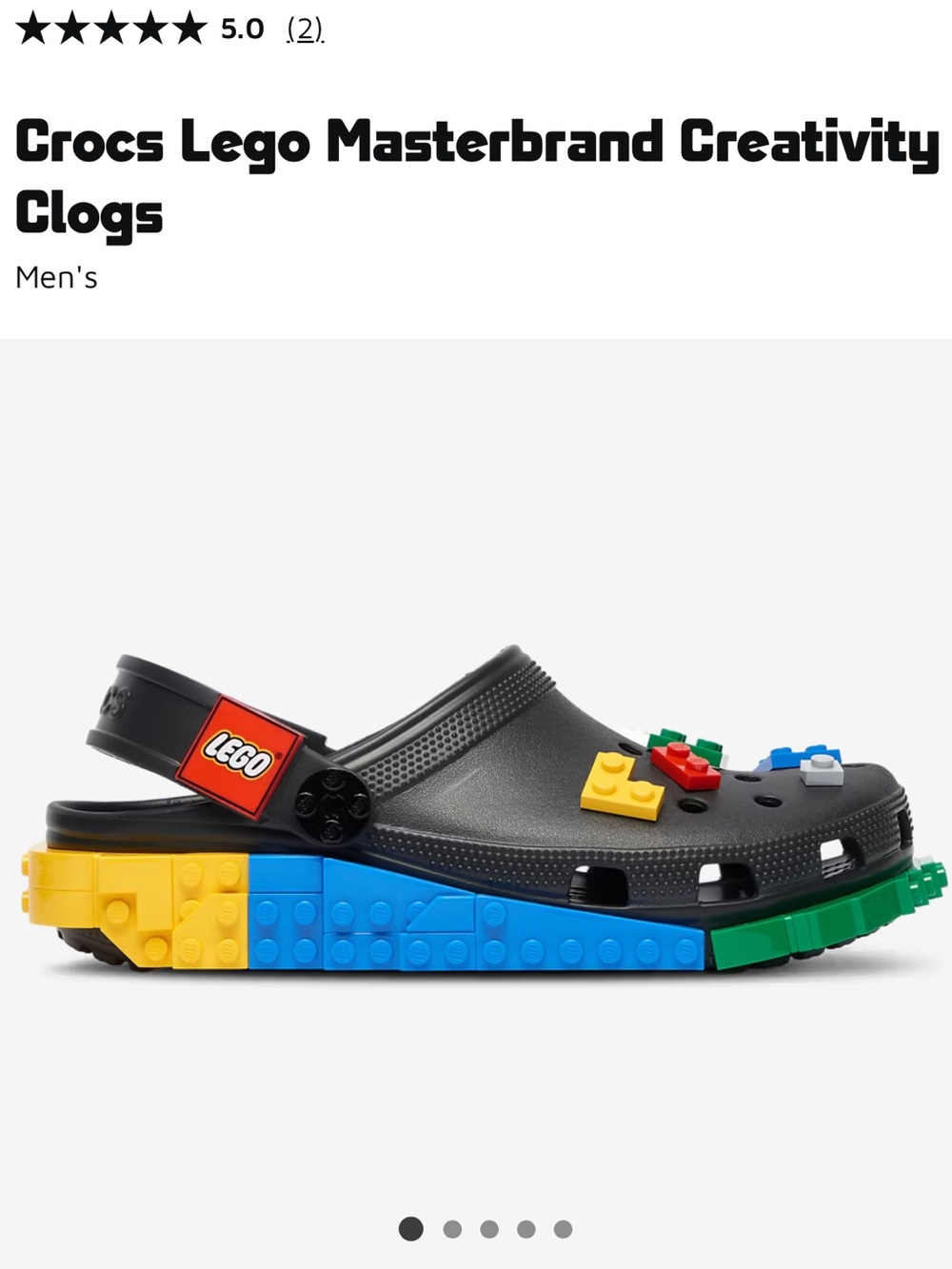 CROCS unisex adult LEGO MASTERBRAND! In box! Men 8 women 10